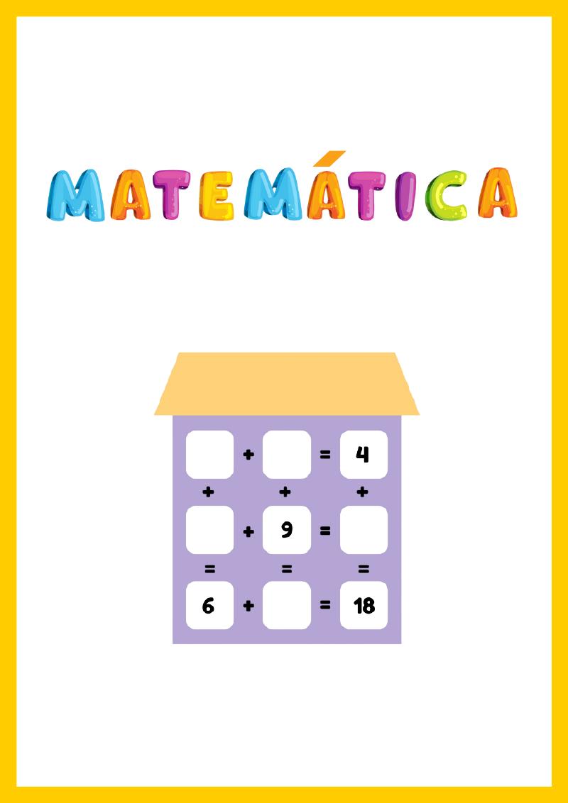 Capa do material de matemática
