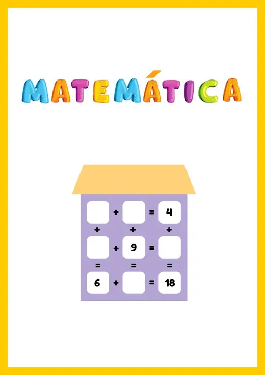 Capa do material de matemática